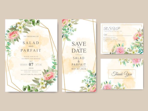 Download Beautiful Floral Wedding Invitations - Wedding invitations Collection