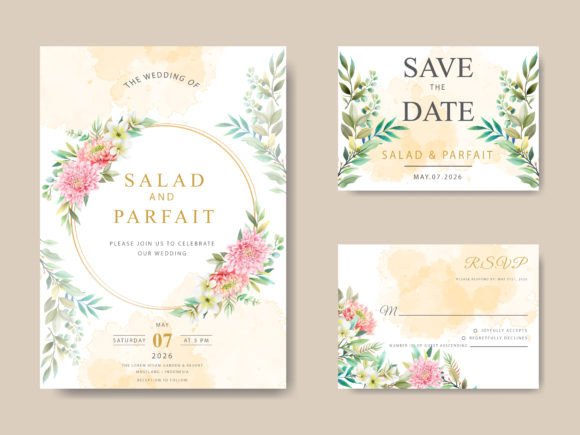 Download Beautiful Floral Wedding Invitations - Wedding invitations Collection