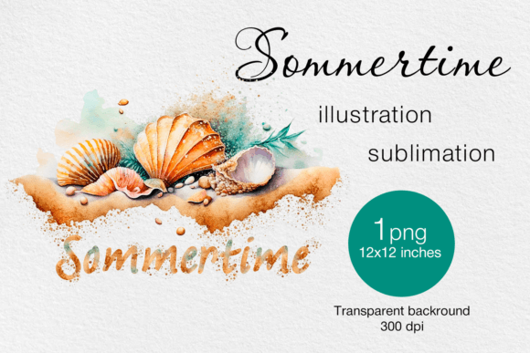 Download Shells Watercolor PNG Printable - Printable Collection